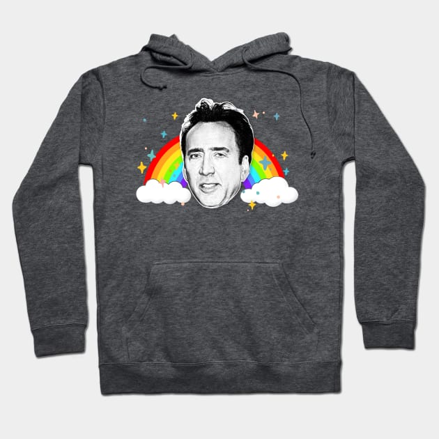 Nic Cage / Aesthetic FanArt Design Hoodie by DankFutura